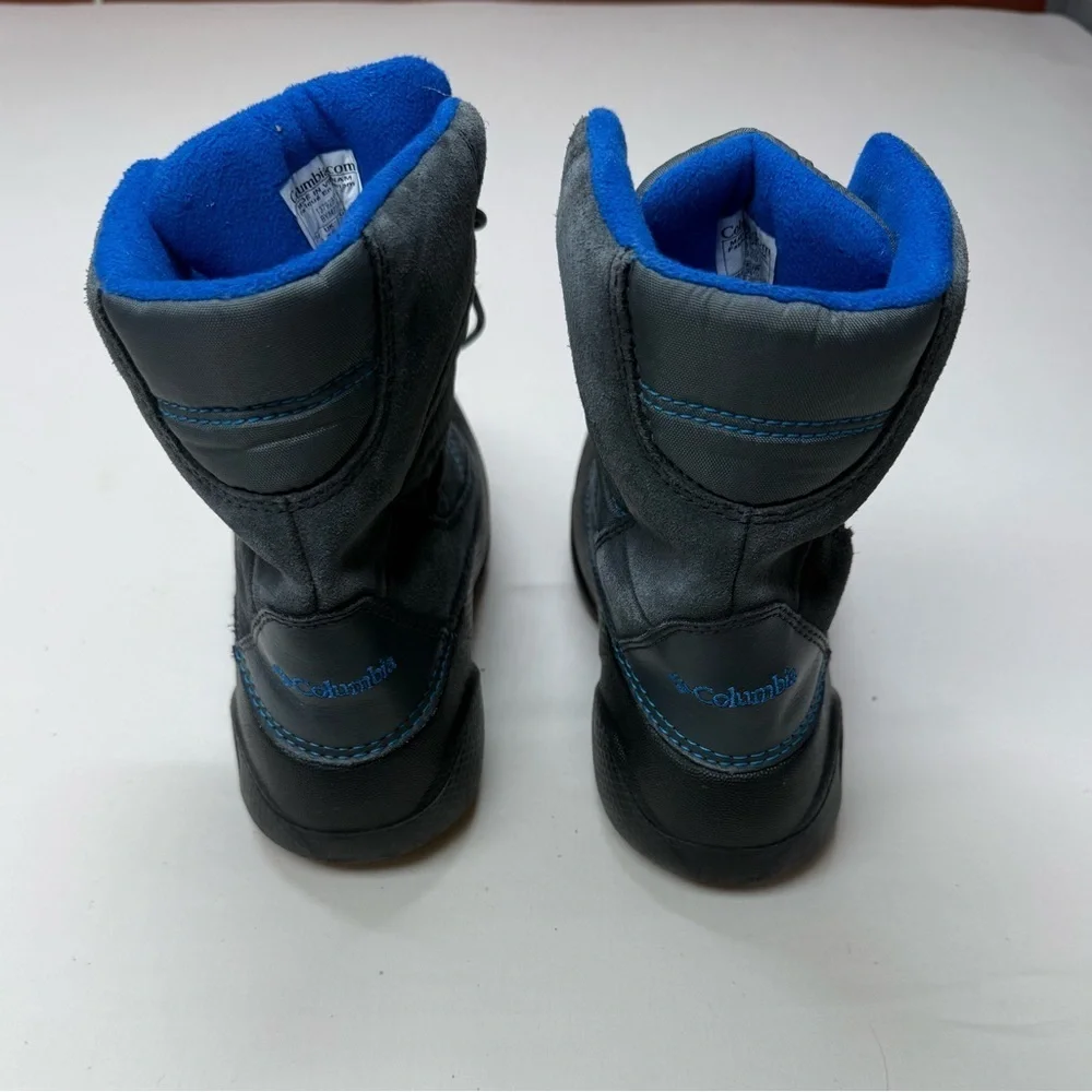 Columbia Kids' Gray and Blue Snow Boots